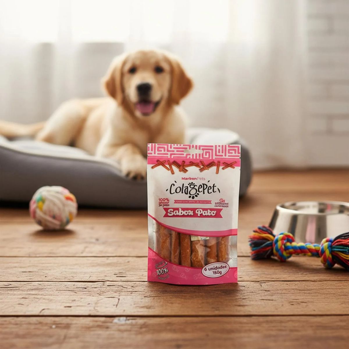 GENERICO - Colagepet Snack Para Perros 100% Natural Talla S Sabor Pato