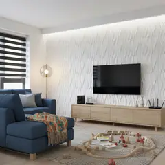 MERCAR RAY - Wall Panel Decorativo 3D Wind 3m² 12 paneles 50 x 50 cm