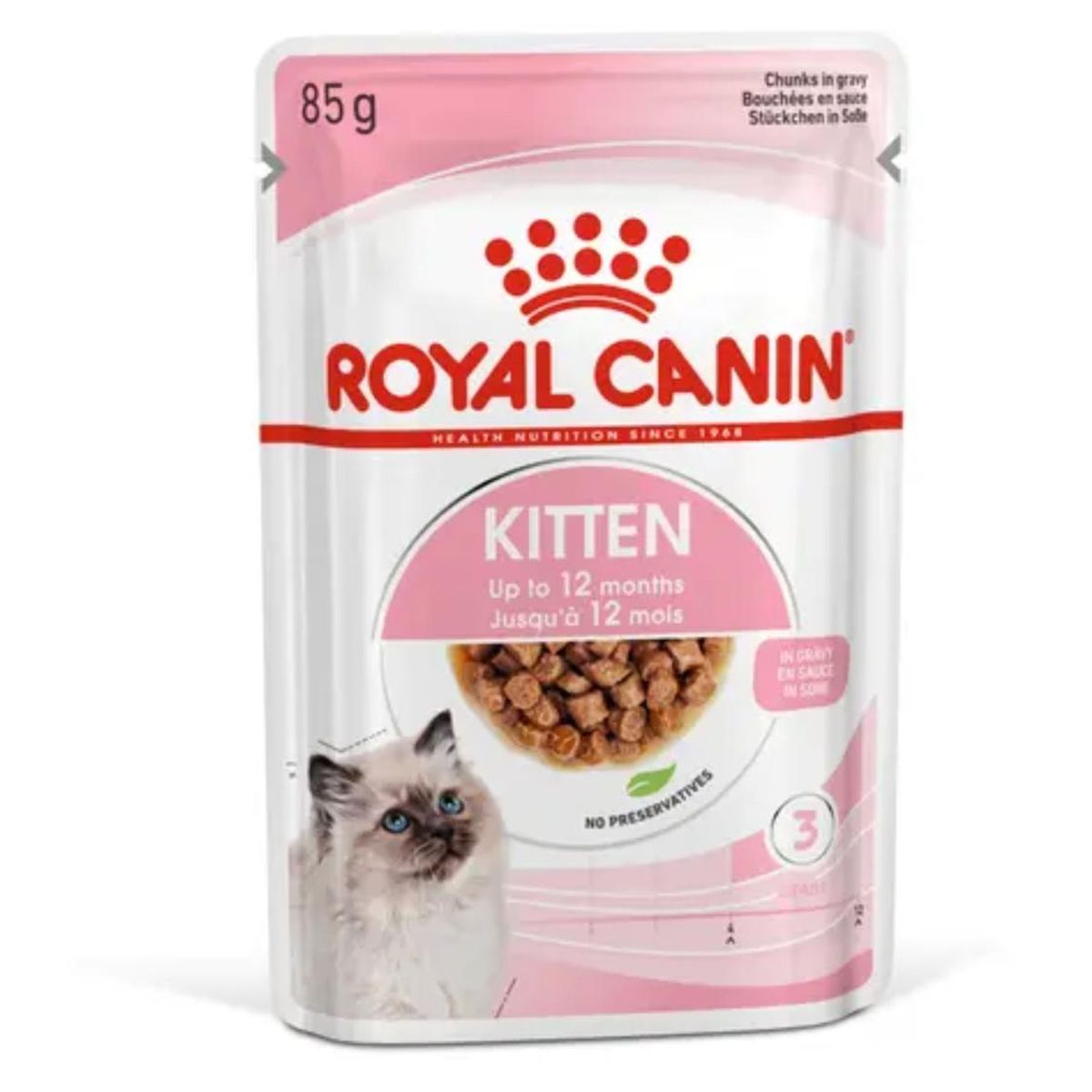 ROYAL CANIN - Royal Canin Kitten Instinctive Gato Pouch 85g Unidades - Pack 12 Sobres