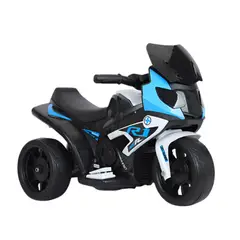 GENERICO - Moto Eléctrica Recargable Niños Niñas Con Tres Ruedas Niño Color Azul