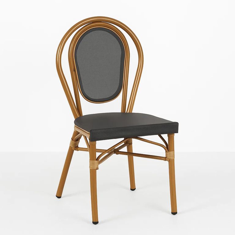 Silla Provence Parisina Rattan - Gris Oscuro Gris oscuro