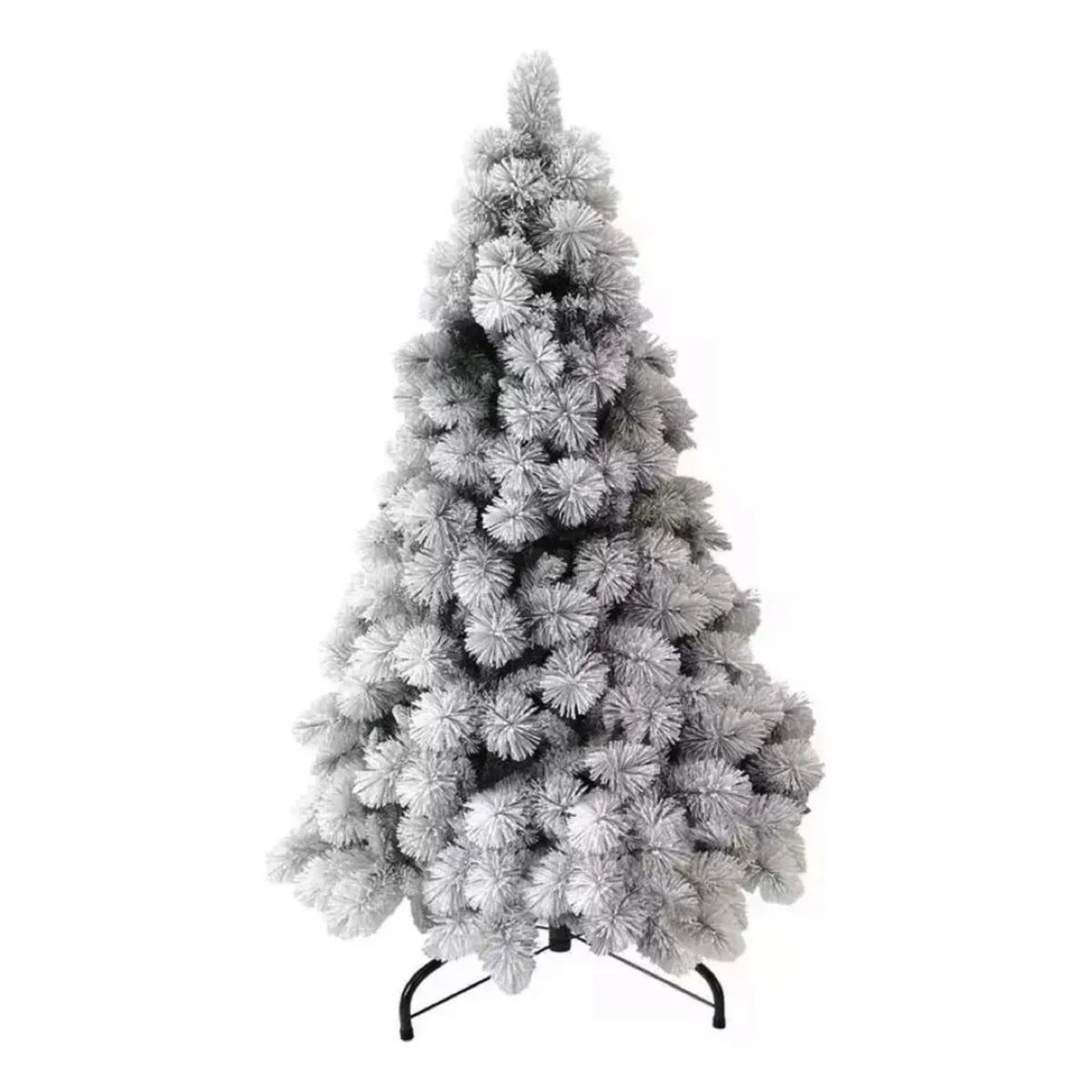 GENERICO - Árbol De Navidad Blanco Terciopelo De 210cm Desmontable