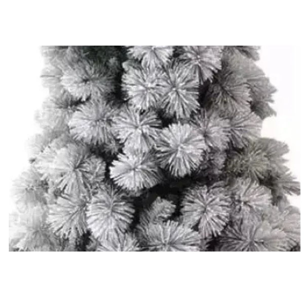 GENERICO - Árbol De Navidad Blanco Terciopelo De 210cm Desmontable