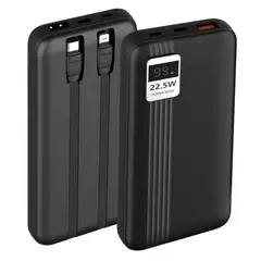 TECNOLAB - Bateria Externa Power Bank Carga Rapida 10000mah TL538 Negro