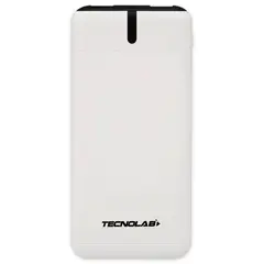 TECNOLAB - Bateria Externa PowerBank Carga Rapida 10000mah TL665 Blanco