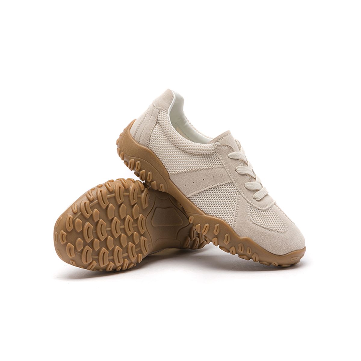 SHANDIAN - Zapatillas Mujer Beige