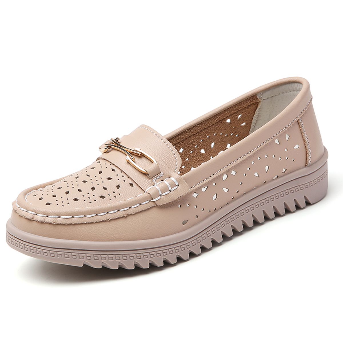 SHANDIAN - Zapatillas Mujer Beige