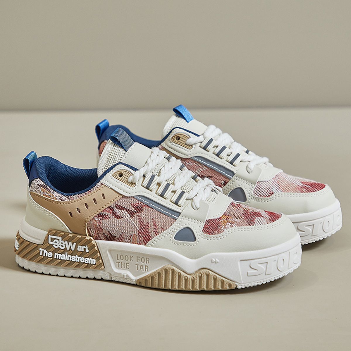 SHANDIAN - Zapatillas Mujer Azul