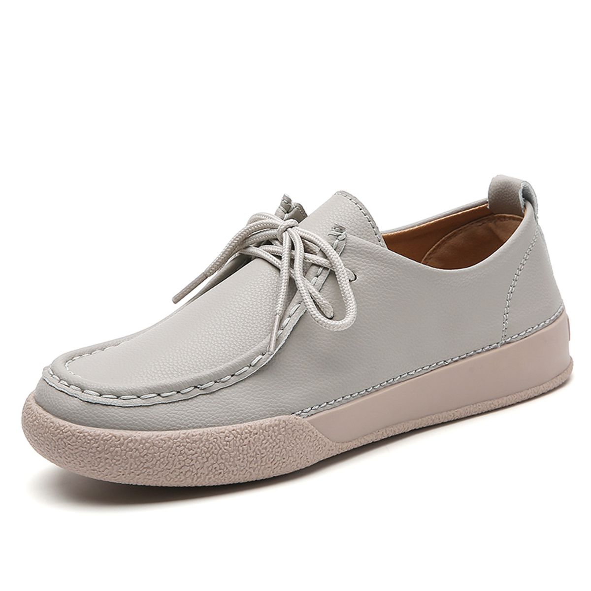 SHANDIAN - Zapatillas Mujer Beige