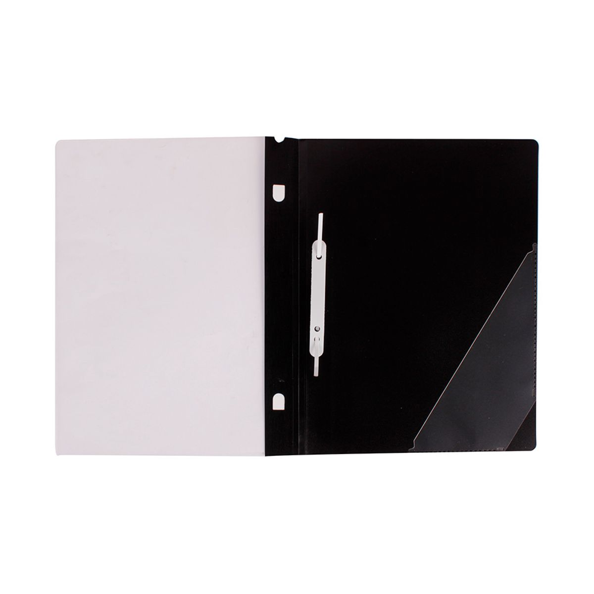 DATA ZONE - Carpeta Rápida A4 Fastener Negro Tapa Transparente Datazone