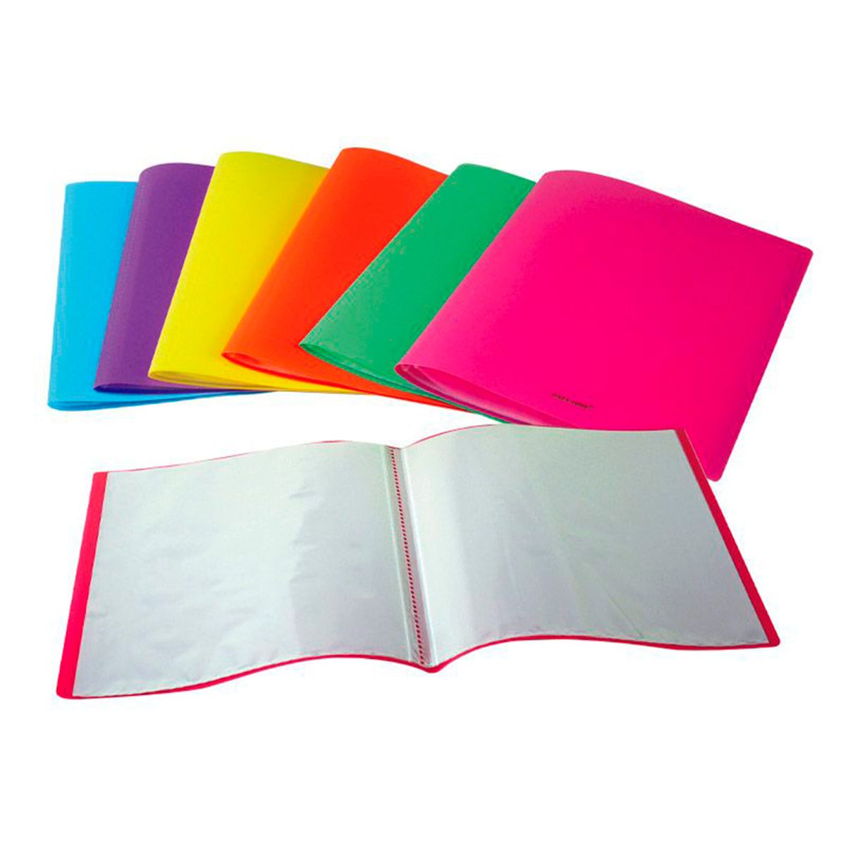 DATA ZONE - Carpeta A4 con 20 Fundas Colores Surtidos Softcolor Datazone