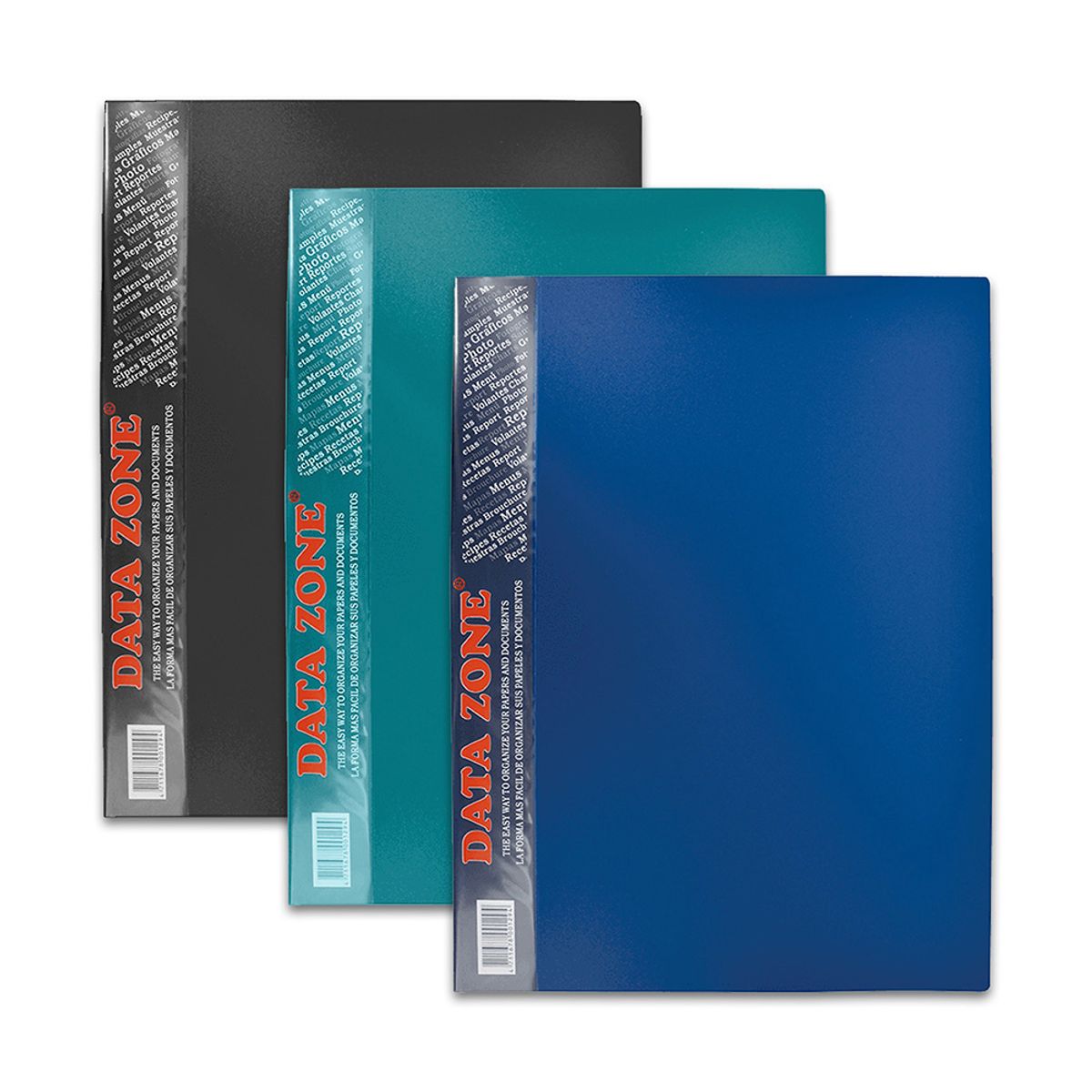 DATA ZONE - Carpeta A4 Con Apretador y Bolsillo Surtidos Datazone