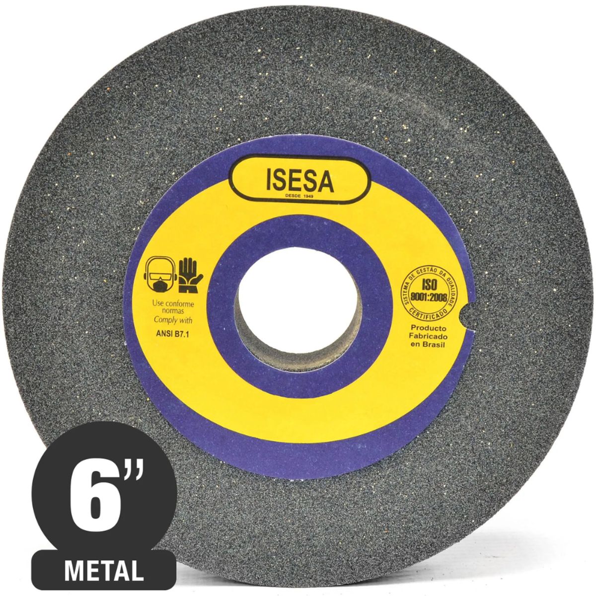 DISCO PIEDRA ESMERIL 3/4 X 6 GRANO 24, marca ISESA - Foto Principal