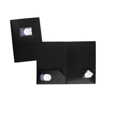 DATA ZONE - Carpeta Tipo Seminario A4 Negro Con 2 Bolsillos Datazone