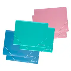 DATA ZONE - Carpeta Cartera A4 Con Elástico Tapa Ecológica Surtidos Datazone