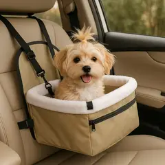 GENERICO - Asiento de Auto para Mascotas Ajustable Impermeable y Plegable