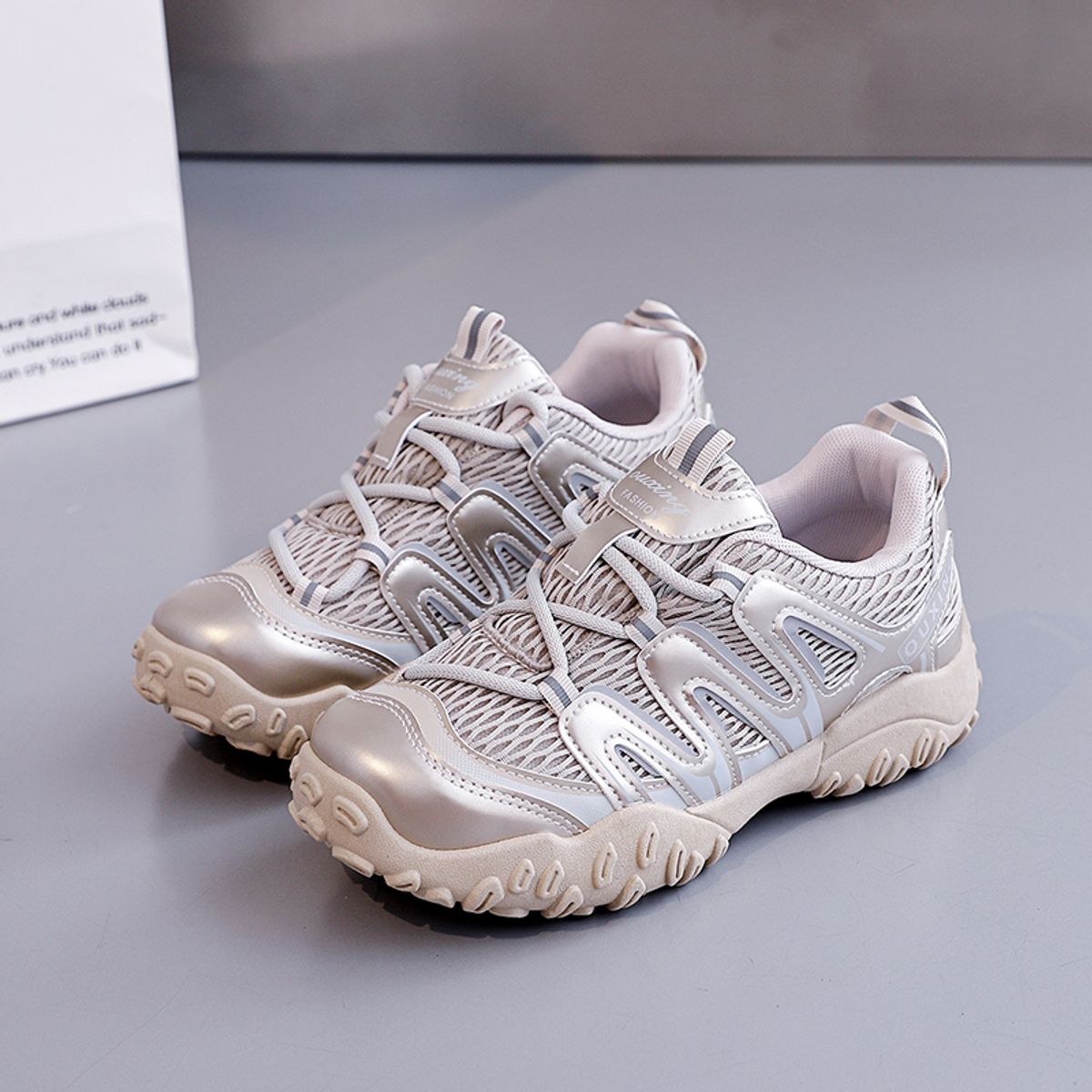 SHANDIAN - Zapatillas Mujer Beige