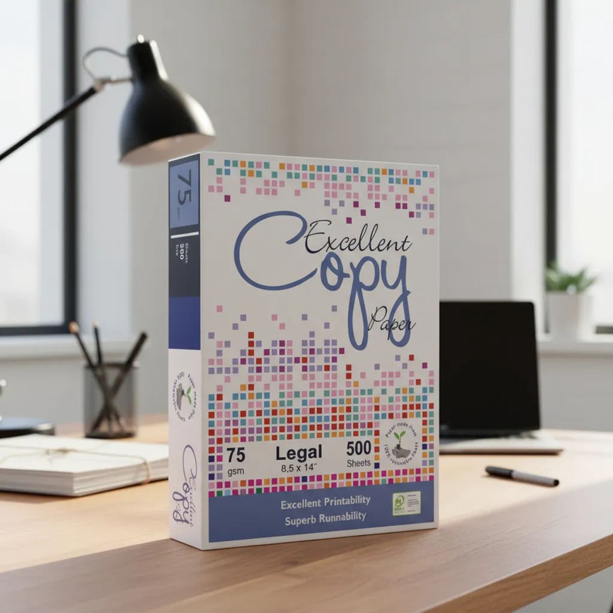 EXCELLENT - Resma Papel Fotocopia Excellent Copy Oficio 75 G 500 Hojas - Blanco