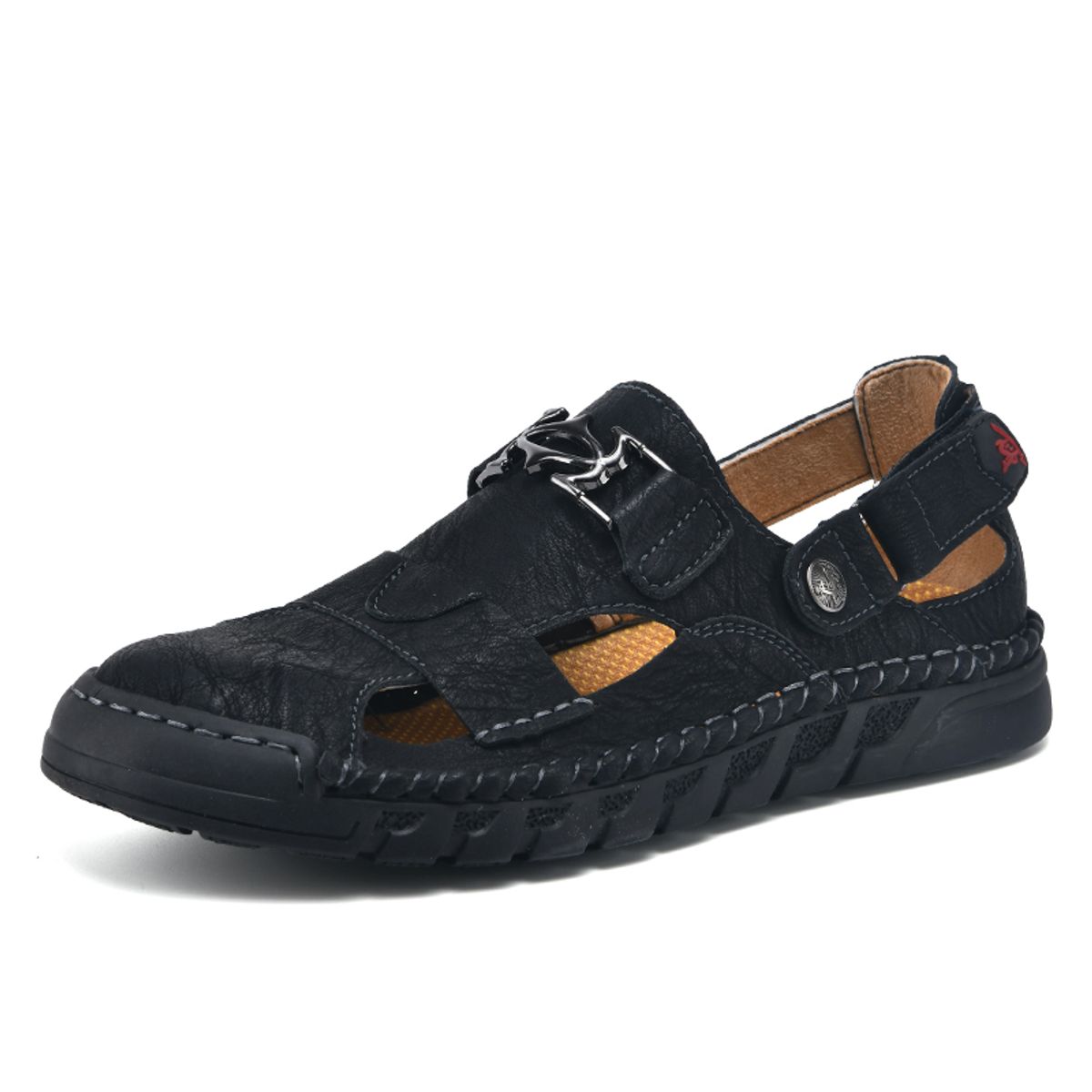 SHANDIAN - Sandalias Hombre Negro