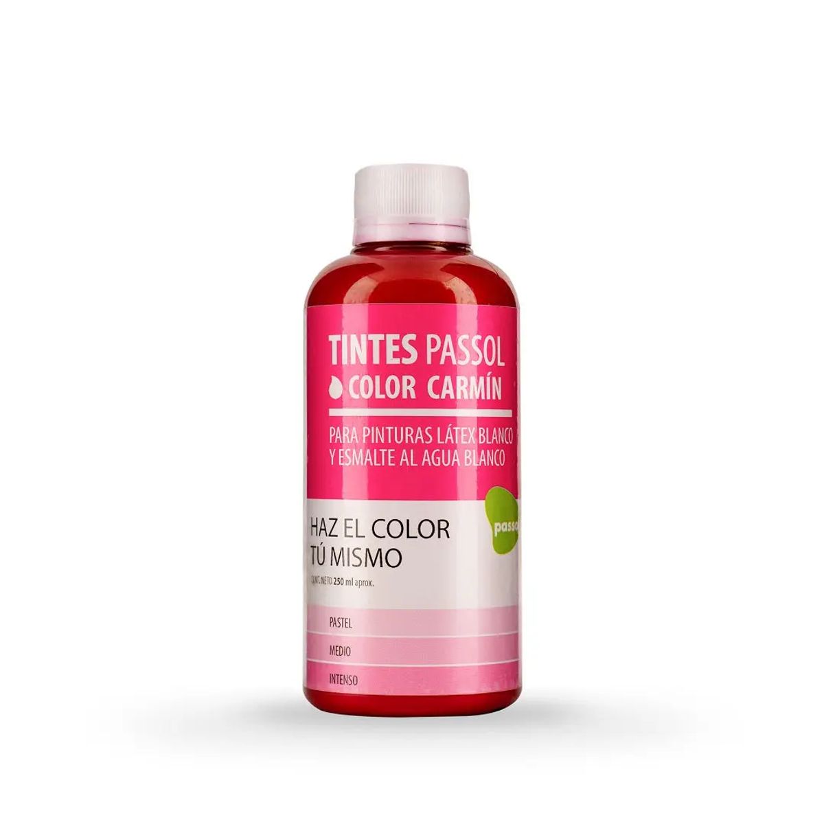PASSOL - Tinte Passol Carmín 250ml Concentrado Universal