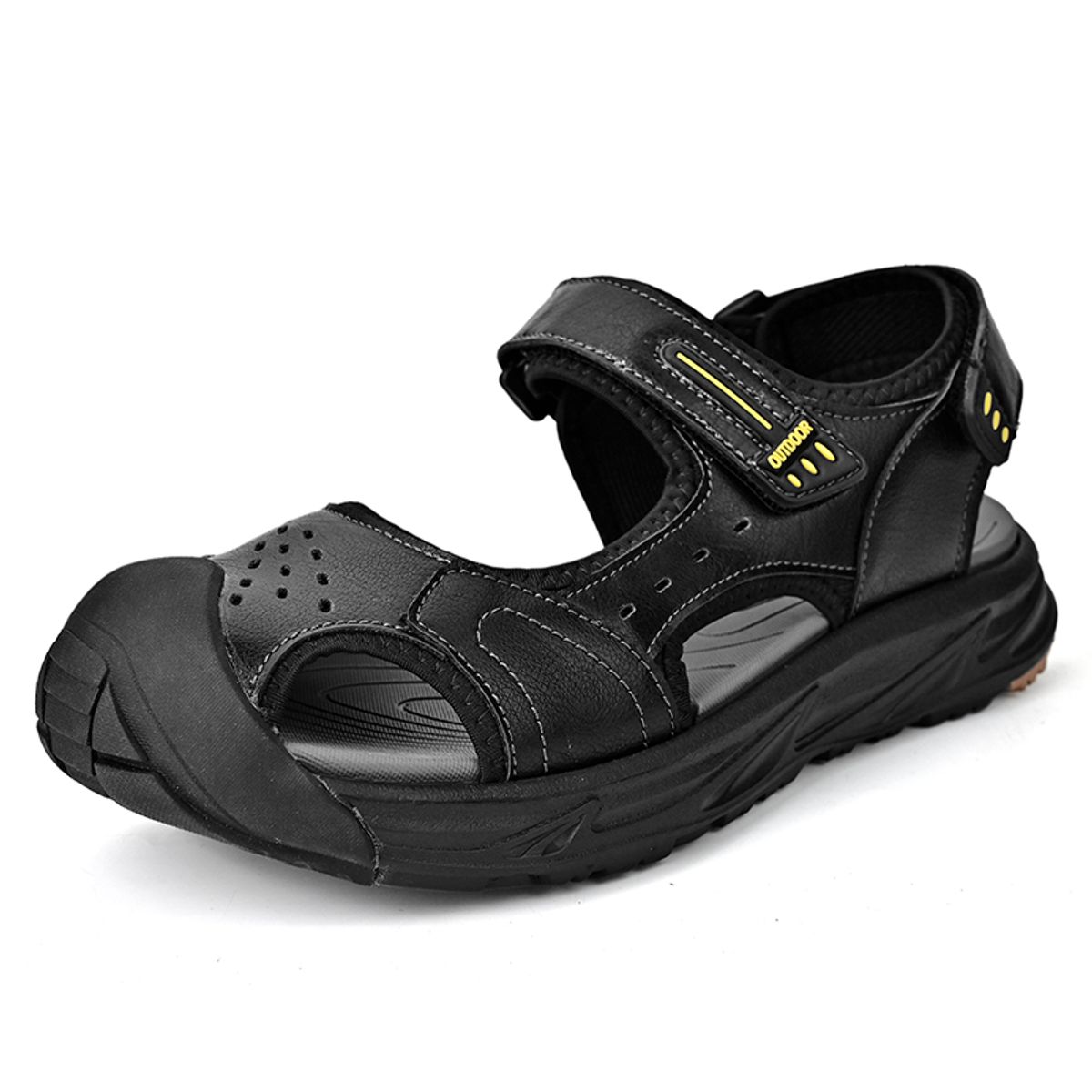 SHANDIAN - Sandalias Hombre Negro