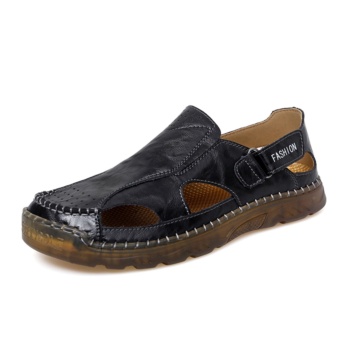 SHANDIAN - Sandalias Hombre Negro