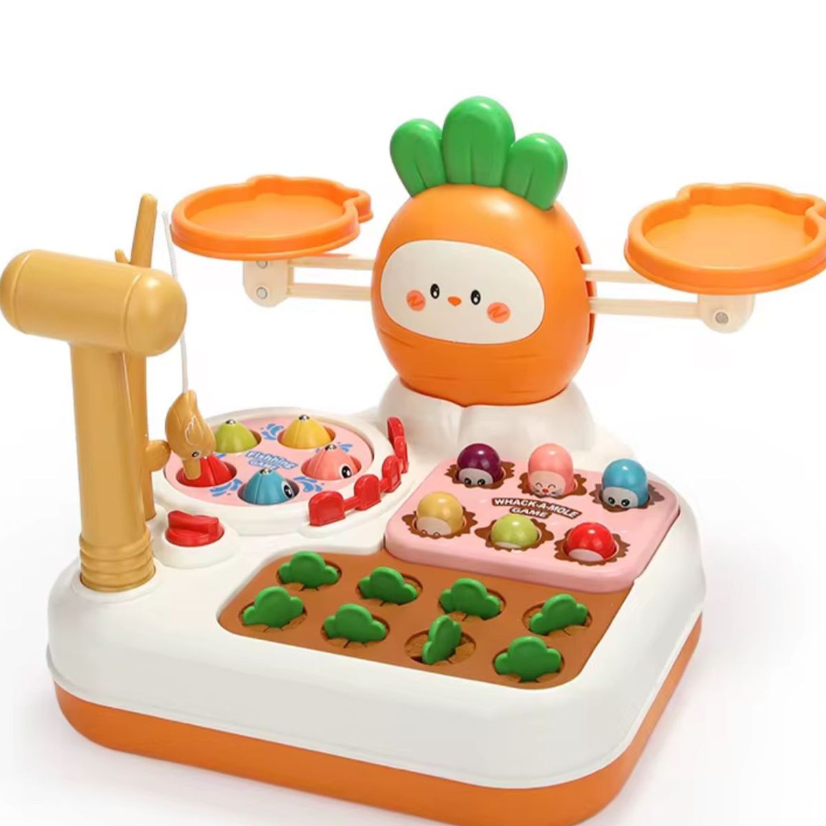 GENERICO - Juego Educativo Estilo Montessori Pesca Balanza Y Martillo