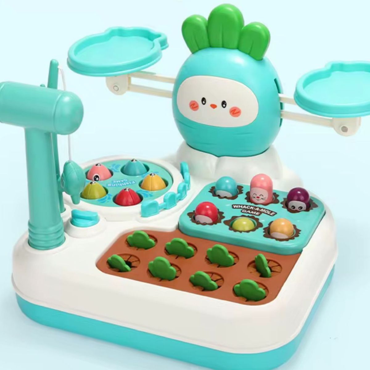 GENERICO - Juego Educativo Estilo Montessori Pesca Balanza Y Martillo