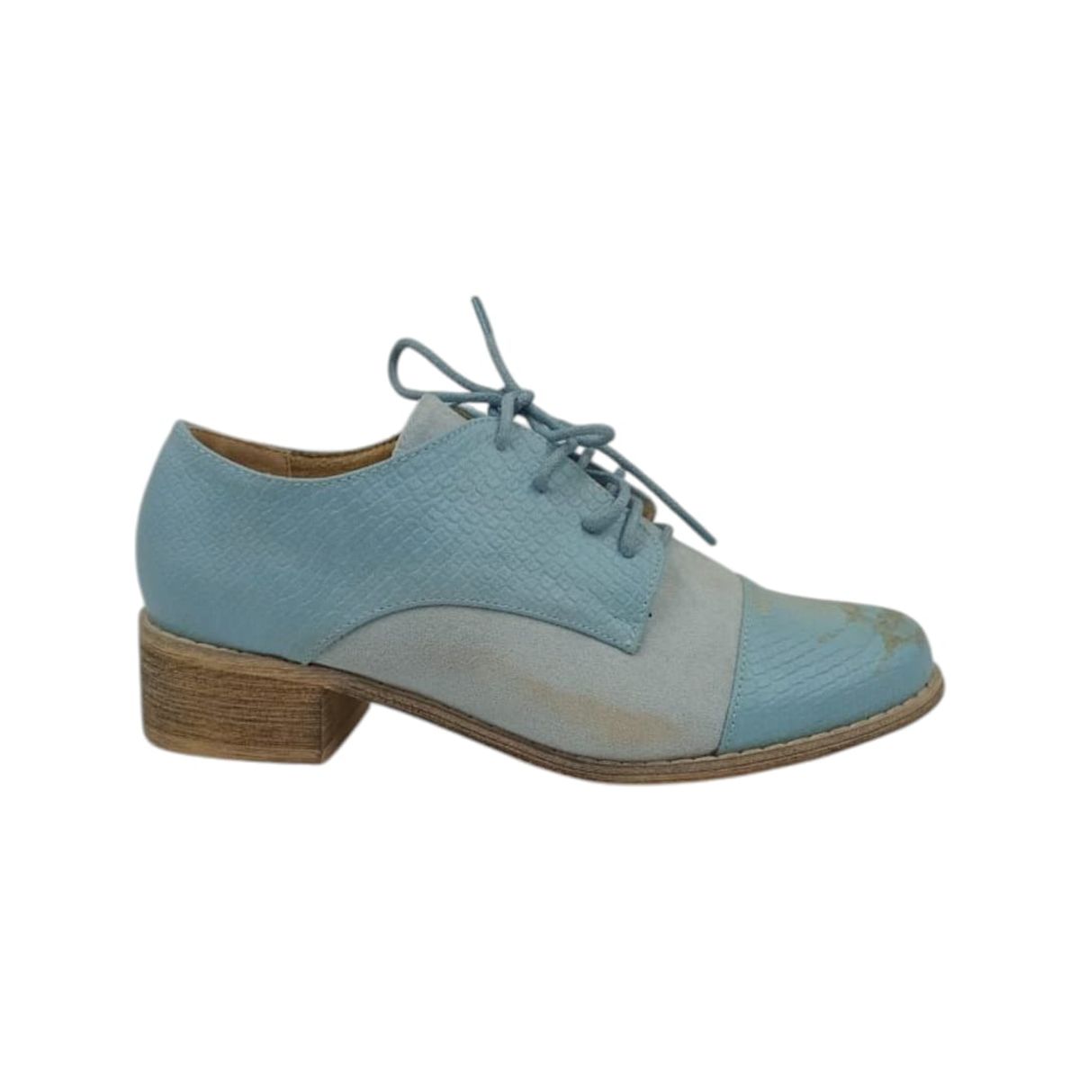 HERIEL - Zapato Azul Bajo Mujer