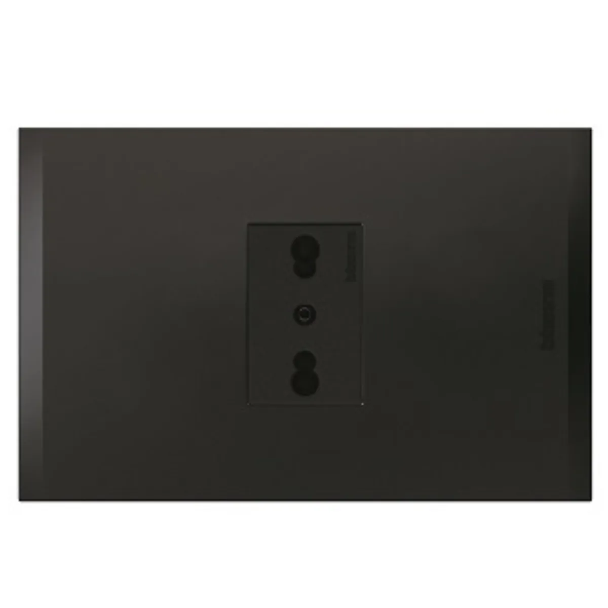 BTICINO - Enchufe Bticino 2P+T 10-16A 250V Antracita Black Nobile