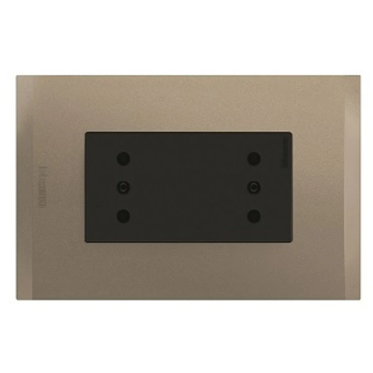 BTICINO - Enchufe Duplex Bticino 2P+T 10A 250V Antracita Terra Nobile