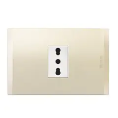 BTICINO - Enchufe 2P+T 10-16A 250V Blanco Perla Nobile