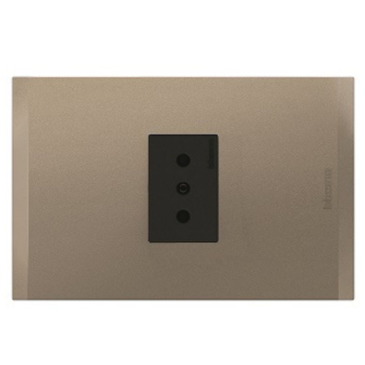 BTICINO - Enchufe Bticino 2P+T 10A 250V Antracita Terra Nobile