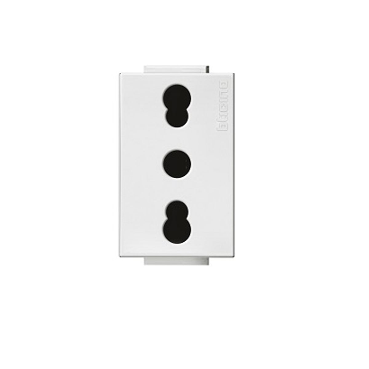 BTICINO - Módulo Enchufe Bticino 2P+T 10-16A 250V Blanco Nobile