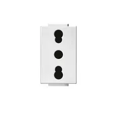 BTICINO - Modulo Enchufe 2P+T 10-16A 250V Blanco Nobile