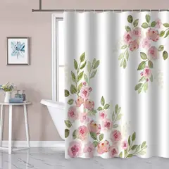 GENERICO - Cortina De Baño Ducha Moderna Tela Impermeable Decorativa