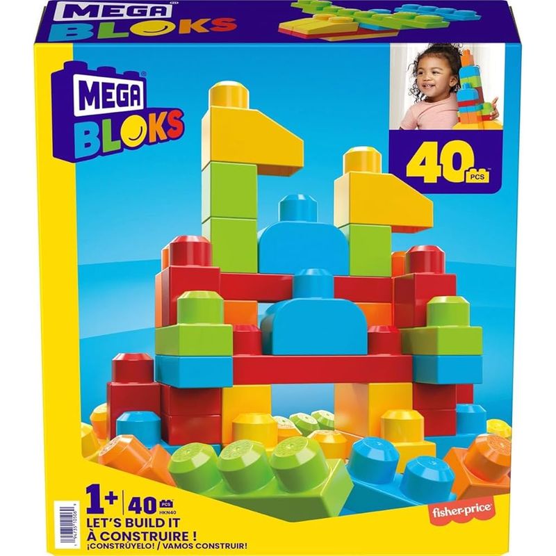 MEGA BLOCKS - BLOQUES CONSTRUCCION MEGA BLOKS VAMOS A CONSTRUIR 40Pcs