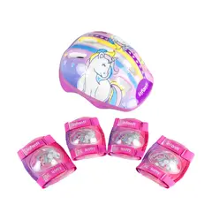 INFANTI - Set de Casco y Rodilleras Pink