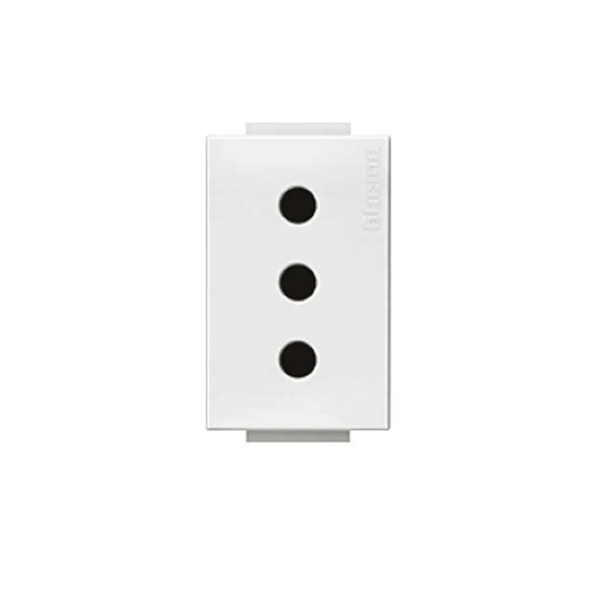 BTICINO - Módulo Enchufe Bticino 2P+T 10A 250V Blanco Nobile