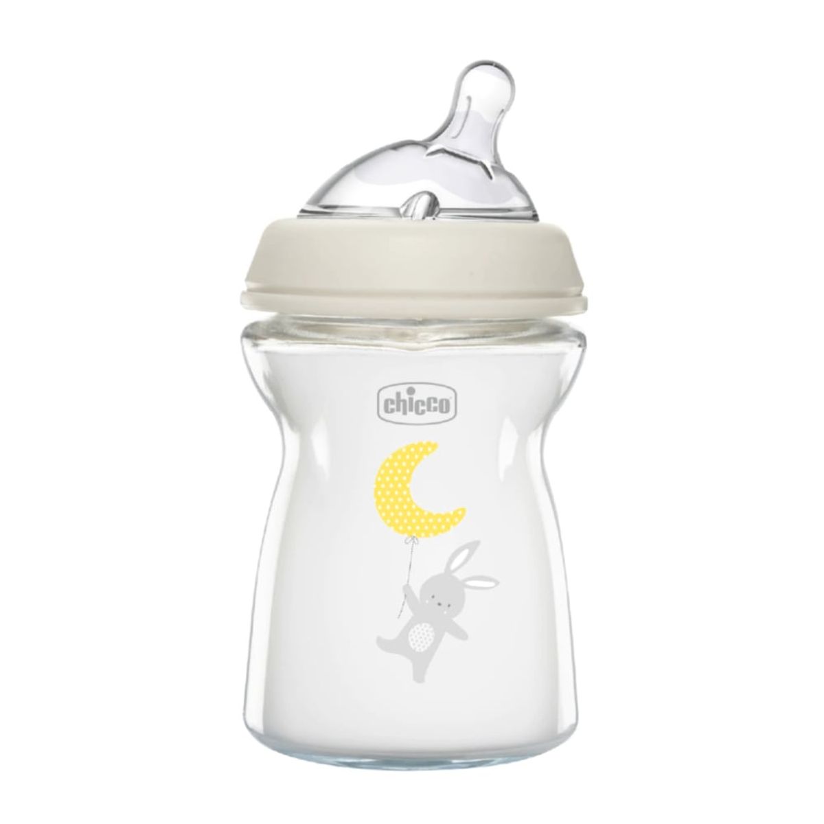 CHICCO - Mamadera Natural CHICCO Feeling Vidrio 250ml 0m+