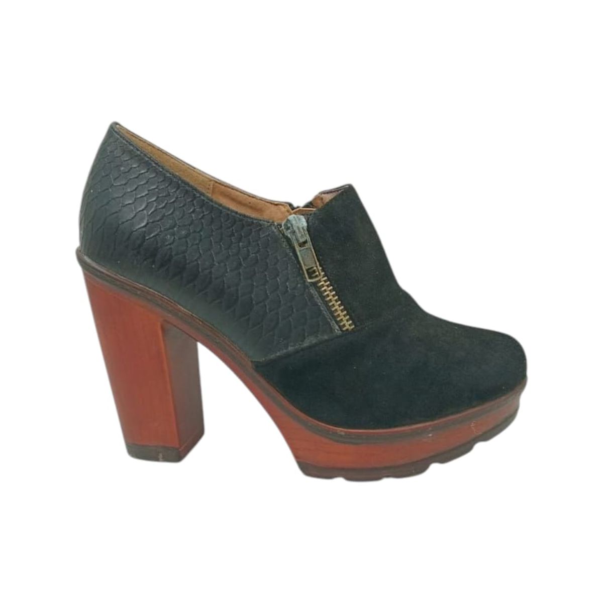 HERIEL - Zapato Negro Taco Mujer