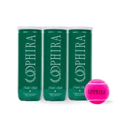 OPHIRA - 3 X 2 TARROS Pelotas de Padel PINK