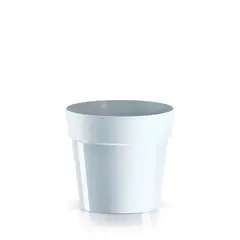 STERN - Macetero redondo Cube Basic 20 x 18,3 cm blanco