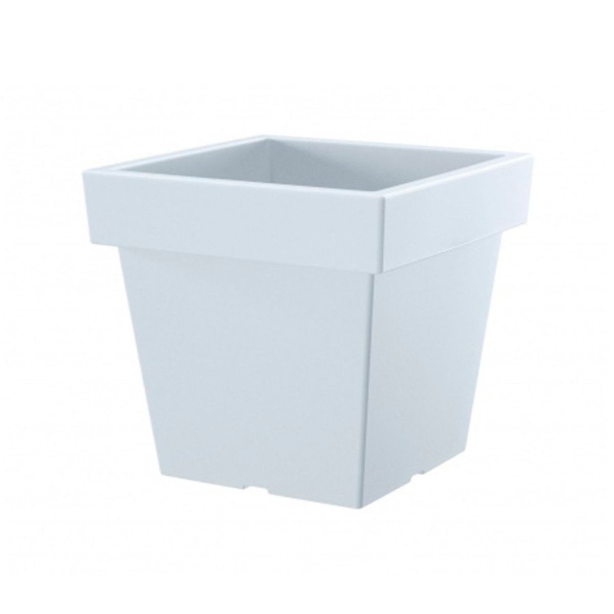 STERN - Macetero bajo cuadrado Lofly 30 x 30 cm blanco