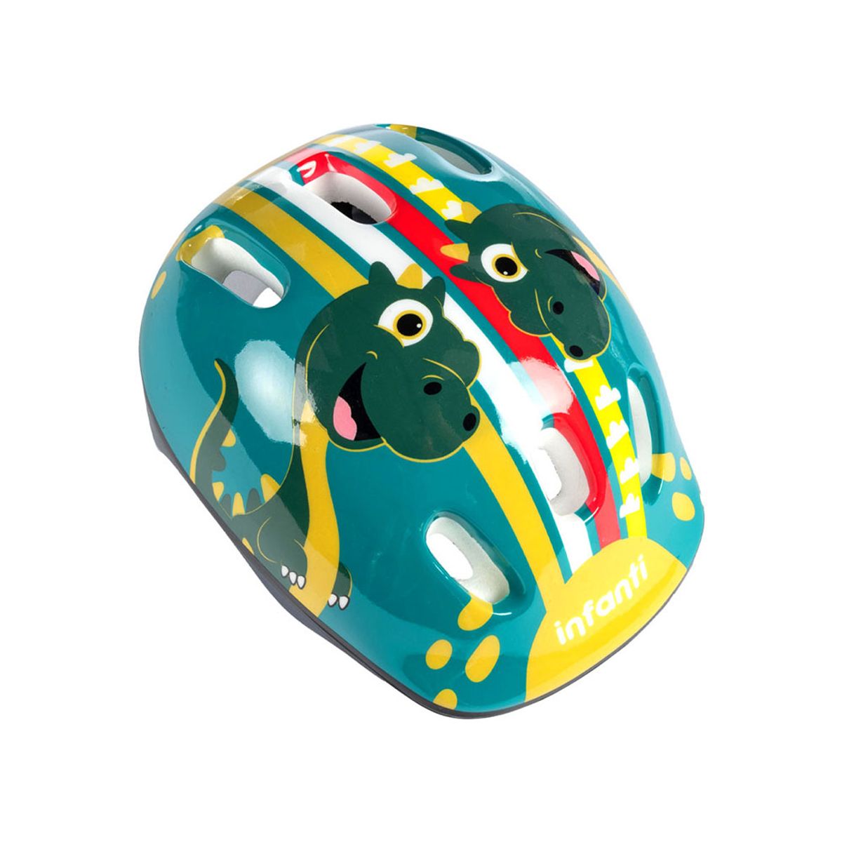 INFANTI - Set de Casco y Rodilleras Green Infanti