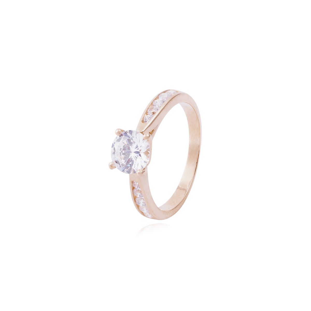 JB JOYAS BARON - Anillo en Oro Miel 18kt Destello en Circón