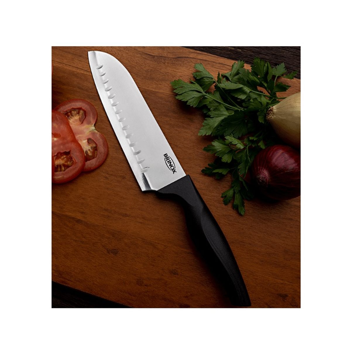 BRINOX - Cuchillo De Santoku 7 Brinox De Acero Inoxidable 2556304