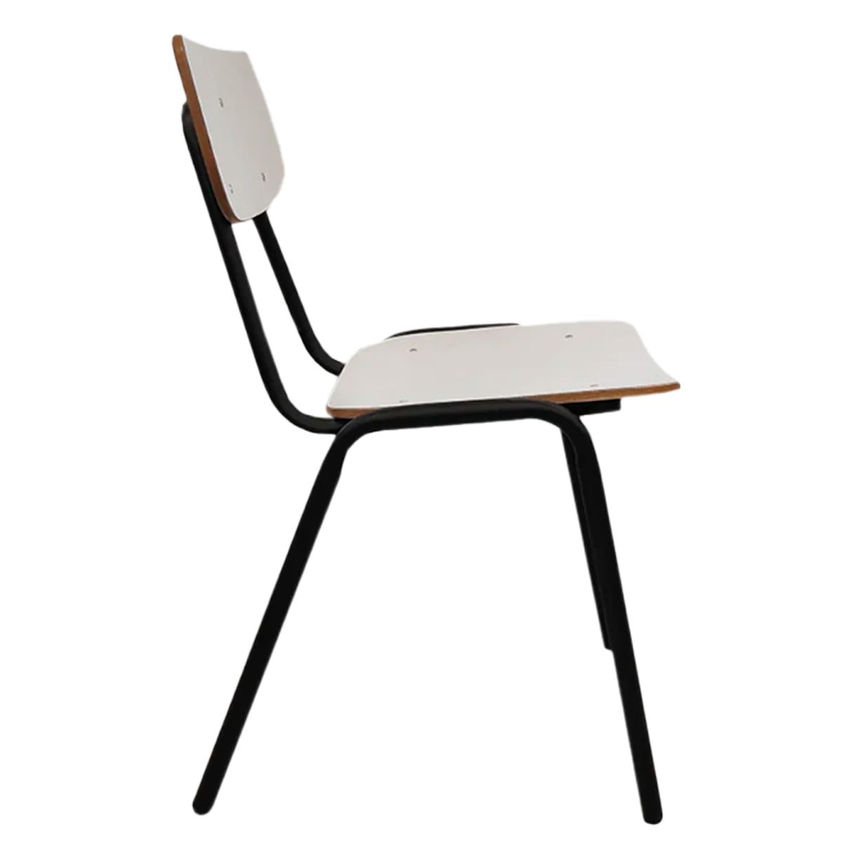 AGM - Silla Casino Blanca Estructura Negra