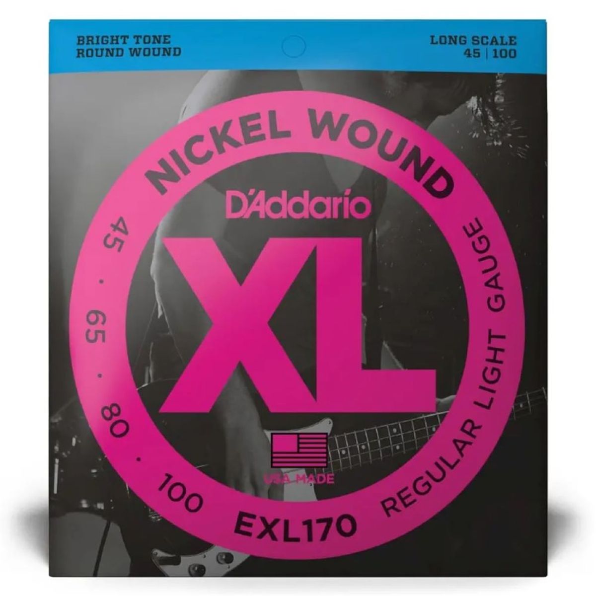 DADDARIO - Set De 4 Cuerdas Para Bajo Electrico Daddario  EXL-170
