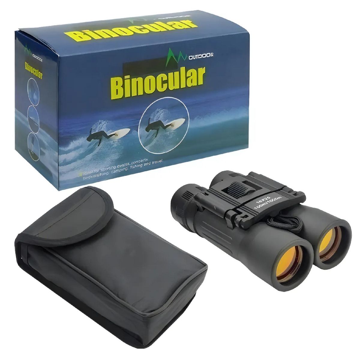 GENERICO - Binocular 30x60 Metálicos Recubiertos mas estuche y paño